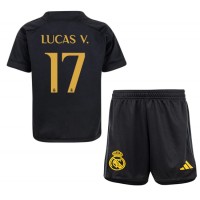 Real Madrid Lucas Vazquez #17 3rd trikot Kinder 2023-24 Kurzarm (+ Kurze Hosen)